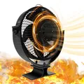 Ventilateur de Cheminée Manuel Universel Non Électrique à 360 Degrés avec Juste de Protection pour