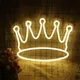 Enseigne au néon LED Crown décoration murale blanc chaud décoration murale chambre d'enfant