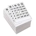 Grandes cartes de Bingo faciles à lire pour adultes et enfants 60 pièces feuilles de 0 à 75