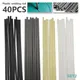40pcs 200mm plastic electrode ABS/PP/PVC/PE electrode pour torche en plastique pare-chocs réparation