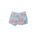 Lilly Pulitzer Khaki Shorts: Blue Bottoms - Women's Size 00 - Medium Wash