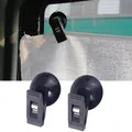 1 paio di clip per finestra interna per auto, supporto per tappo di aspirazione nero, ventosa in plastica, supporto rimovibile per biglietto per asciugamani, tende parasole