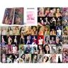 Kpop Laser Card Album in bianco e nero fotocarte JISOO JENNIE LISA ROSE Set di carte LOMO da