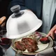 Edelstahl Hamburger Deckel runde Topf deckel Abdeckung Bratpfanne deckt Sandwiches Steak Universal