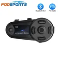 Fodsports V6S helm intercom motorrad bluetooth bluetooth headset 1000m IP65 wasserdichte drahtlose