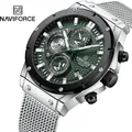 Navi force Mode Herren Quarzuhren Edelstahl Sport Chronograph wasserdichte Freizeit uhren Relogio