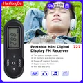 HanRongDa HRD-727 DSP Radio FM Mini design portatile ABS Display digitale retrò Radio Display LCD portatile DSP Radio FM con auricolare