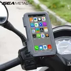 SEAMETAL Supporto per telefono per moto Specchietto retrovisore Supporto per cellulare Copertura impermeabile Staffa per telefono Supporto per telefono cellulare per auto