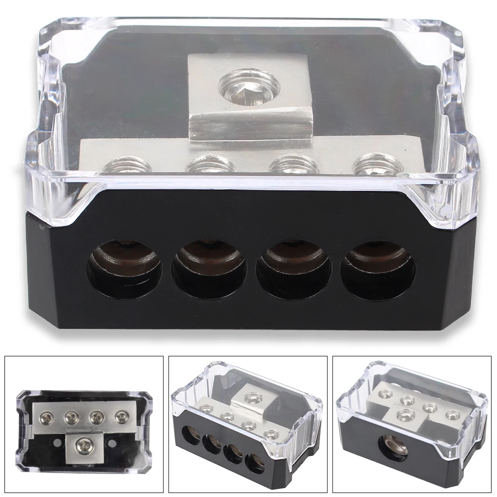 Multifunktion ale 4ga Out-Verteiler blöcke 4-Wege-Ground-Box-Auto-Anschlussdose für Car-Audio-Stereo verstärker Image