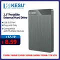 Kesu tragbare externe Festplatte 2TB 1TB 500GB HD-Speicher USB-Festplatten speicher Festplatte