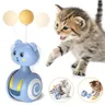 Cat Interactive Feather Toys Pet Bumbler Funny Toy Interactive Cats Toys Cat Rolling Teaser Feather