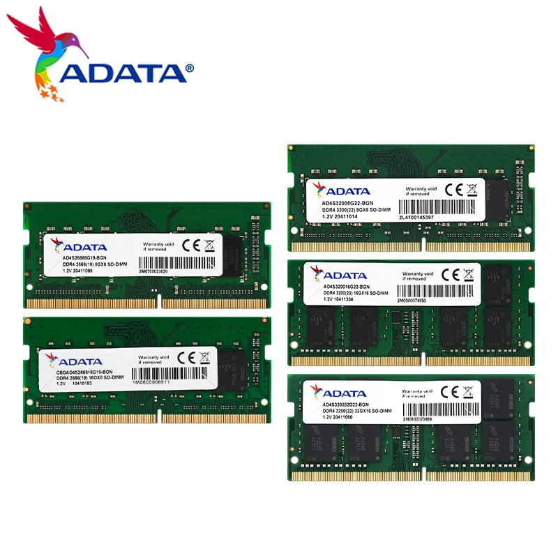 Adata ddr4 ram 2666mhz SO-DIMM speicher 16gb 8gb 3200mhz SO-DIMM speicher 32gb 16gb 8gb hohe leistung für laptop memoria ram ddr4 Image