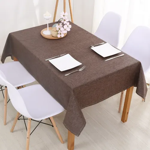 Kunst Leinen Tischdecken Rechteck wasch bare Tischdecken falten schmutz abweisende Tischdecke Stoff