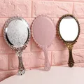 Vintage geschnitzte Hand Kosmetik spiegel Make-up Spiegel Spa Salon Make-up Eitelkeit Hands piegel