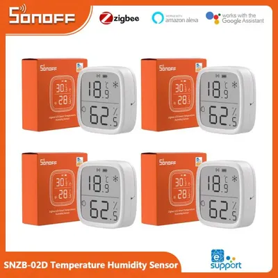 Sonoff SNZB-02D zigbee 2.5 "lcd smart temperatur feuchtigkeit sensor zigbee standard kompatible smart szene mit zbbrige-p alexa