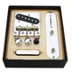 Chrome Telecaster Brücke Geladen 3 Sattel Brücke w/ Pickup Montage Eisen Linie Platte Set für TL