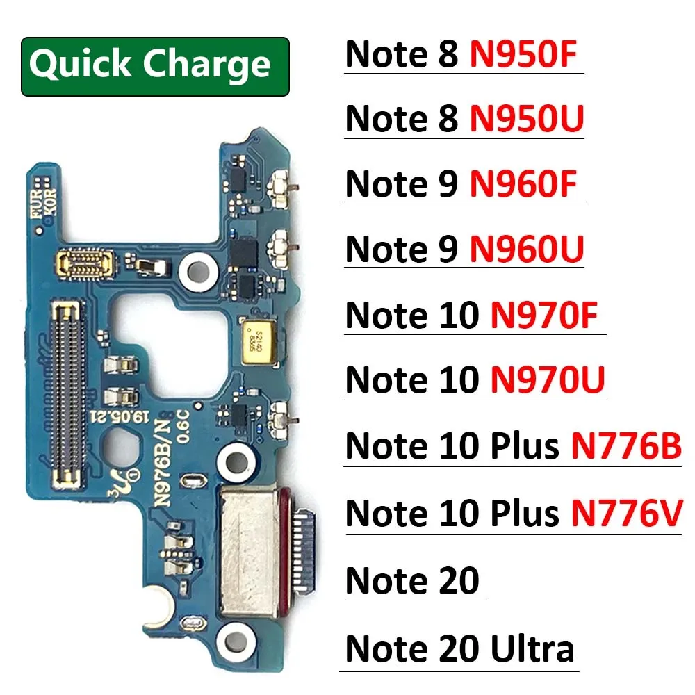 USB-Ladeanschluss Dock Connector Ladeplatine Flexkabel für Samsung Note 8 9 10 Lite Plus 20 Ultra N950F N970F N770F Image