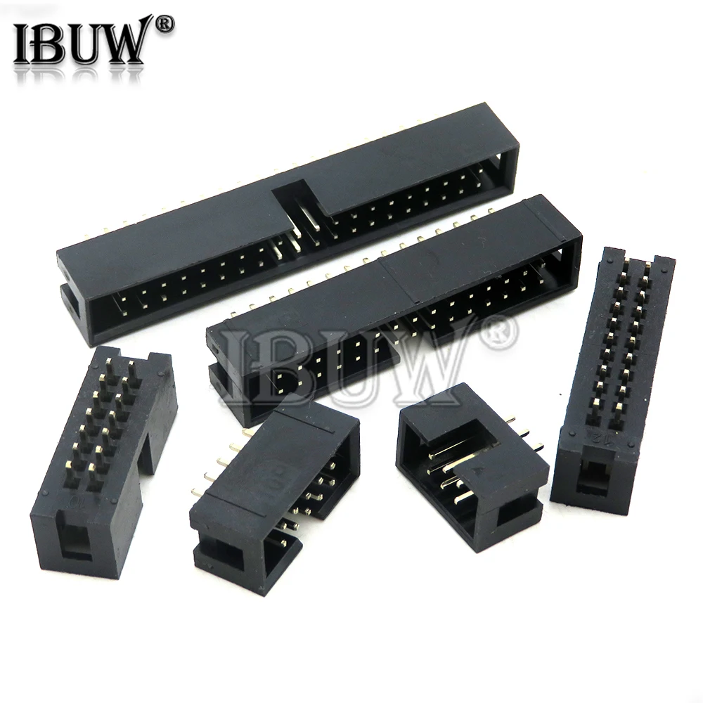 5 teile/los dc3 2,54mm Sockel-Header-Anschluss isp Stecker mit doppeltem Abstand gerade Nadel 6p 8p 10p 14p 16p 20p 30p 34p 40p Image