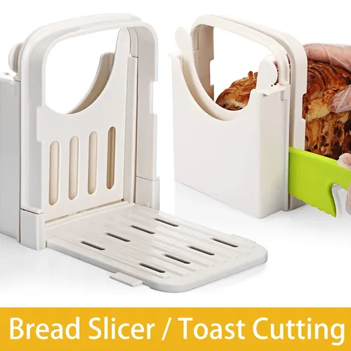 Faltbarer Toastbrot schneider verstellbare Kunststoff-Brots chneid werkzeuge Laib Käses ch neider