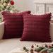 Christmas Corduroy Decorative Throw Pillow Covers Pack of 2 Sofa