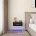 LED Nightstand with Wireless Charging Station