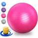 29.6 Inch Thick Yoga Ball Chair Exercise Ball Extra Heavy Duty Stability Ball Supports 397 lbs Birthing Ball with Quick Pump-Pink