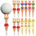 12pcs Golf Tees Funny Women Tees Cheerleader Golf Tees Golfs Holders Golf Supplies