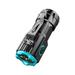 Christmas Clearance! Uhuya Outdoor LED Aluminum Alloy Magnetic Clamp Cap Multifunctional Intelligent Charging Portable Ultra Bright Flashlight Black