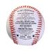 Betiyuaoe desktop ornament Motivational Baseball To My Grandson You Will Never Lose Personalized Printed Baseballs For Players From Grandparents/Dad Graduation Birthday White One Size