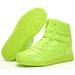 Womens high top Ankle Support Sneakers Vibrant Colour Hidden Wedge Heel Retro 120s Tennis Shoes for Girls