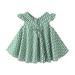 EHQJNJ Baby Girl Outfits 0-3 Months Long Sleeve Kids Girl s Dress Floral Dress Short Sleeve Dresssummer Girl s Dress Green Floral Dress Flying Sleeve Dress Bow Dress Green Graphic Prints