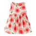 EHQJNJ 0-3 Months Baby Girl Clothes Summer Toddler Girls Sleeveless Sundress Floral Prints Ruffles Dress Casual Dress Clothes Red Polka Dot Girls Size 6