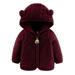 50% Off Clear!Baby Boys Girls Winter Snowsuit Coats Hoods Light Fleece Jackets For Toddlers Girls Boys Fleece Hoody Jackets Kids Zip Up Outerwear Coat Toddler Kids Jacket Sweatshirt for 0-6 Month