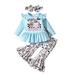 Baby Christmas Outfits Tops Ghost/Pumpkin/Santa Print Pants Headband