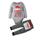 OGLCCG Newborn Infant Christmas 2 Piece Outfit Fall Winter Warm Long Sleeve Romper Tops with Cotton Long Pants Set Holiday Gift for Baby Boy Girl 9M-3Y