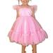 Toddler Baby Girl Sweet Princess Dress Sleeveless Swiss Dot Print Tulle A-Line Long Party Dress