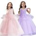 Esaierr Kids Girls Princess Dress Flower 5-14Y Girl Dresses for Wedding Tulle Dress Girls Special Occasion Dresses Junior Bridesmaid Dresses Pageant Dresses Girls Formal Dress