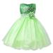 Fimkaul Girls Dresses Spring Summer Print Sleeveless Princess Party Clothing Dress Baby Clothes Green