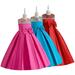 CSCHome Kids Toddler Princess Dresses Smooth Silk Fabric Sleeveless Dress Embroidery Dresses Girls Piano Performance Dresses Ball Gown 4-10Y