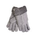 Ladies Suede Double Face Sheepskin Glove Dark Grey Dark Grey / S/M