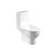 Austen Open Back Close Coupled Toilet, Cistern & Soft Close Seat 50077PACK - White - Saneux