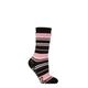 Ladies 1 Pair SOCKSHOP Heat Holders Iomi Raynaud's 3.1 TOG Striped Thermal Slipper Socks Stripe Black 4-8