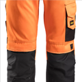 Snickers High-Vis Trousers Class 2 - High Vis Orange/Muted Black - Waist 36" Inside leg 35"