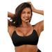 Plus Size Women's Chain Accent Underwire Bikini Top by Swimsuits For All in Black (Size 18)