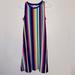 Lularoe Dresses | Lularoe, Charlotte Tank Dress, Ribbed, Rainbow, Size Xsmall | Color: Green/Yellow | Size: Xs