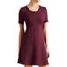 Athleta Dresses | Athleta En Route Fit Flare Dress Burgundy Chianti Women's Size M | Color: Purple | Size: M