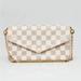 Louis Vuitton Bags | Authentic Pre-Loved Louis Vuitton Damier Azur Canvas Felicie Pochette Bag | Color: Gray/Pink | Size: Os