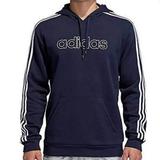 Adidas Jackets & Coats | Adidas Men’s Fleece Pullover Hoodie Legink/White Dark Blue Small Nwt | Color: Blue | Size: S