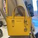 Michael Kors Bags | Michael Kors Jet Set Travel Extra-Small Saffiano Leather Top-Zip Tote Bag Nwt | Color: Gold/Yellow | Size: Various