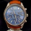 Michael Kors Accessories | Michael Kors Men's Lexington Brown Watch Mk8537 | Color: Blue/Brown | Size: Os